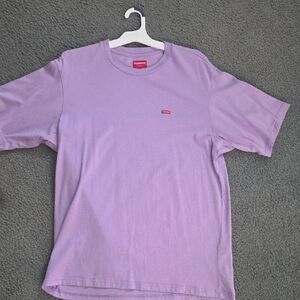 Supreme Light Purple Men's Tee Small Box Logo